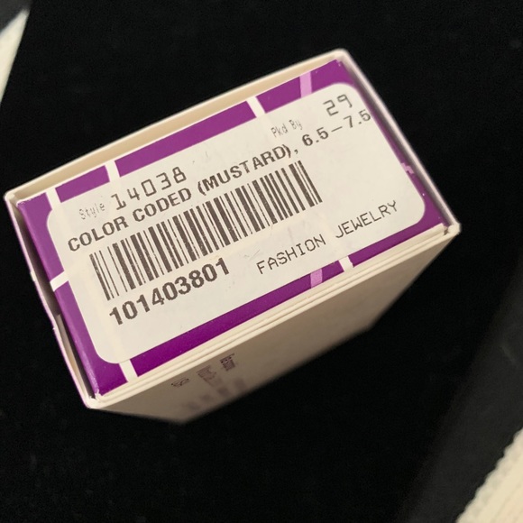 3/$20 Lia Sophia Silver/Mustard/Crystal Bracelet - Picture 8 of 9